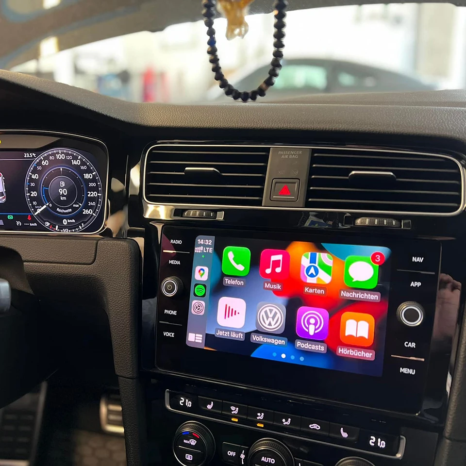 Icarplay Wireless Carplay Module Phone Mirroring Interface Retrofit Per Volkswagen Golf7 Tiguan Touran Mqb System