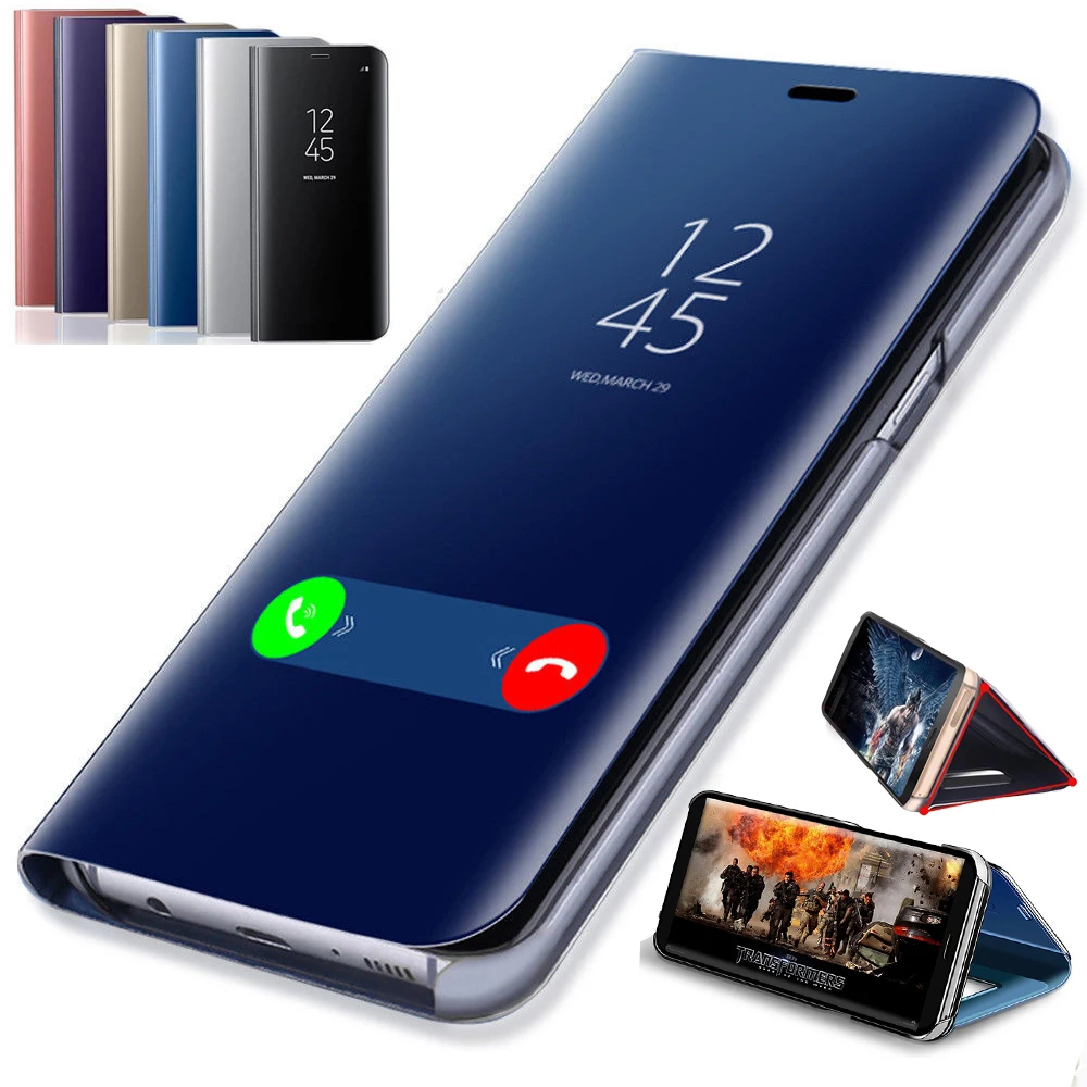 Per Samsung Galaxy A54 A34 A14 5G Custodia Mirror Flip Stand Placcatura Cover Posteriore Rigida Per Pc Per Galaxy A14 5G Fundas A34 A14