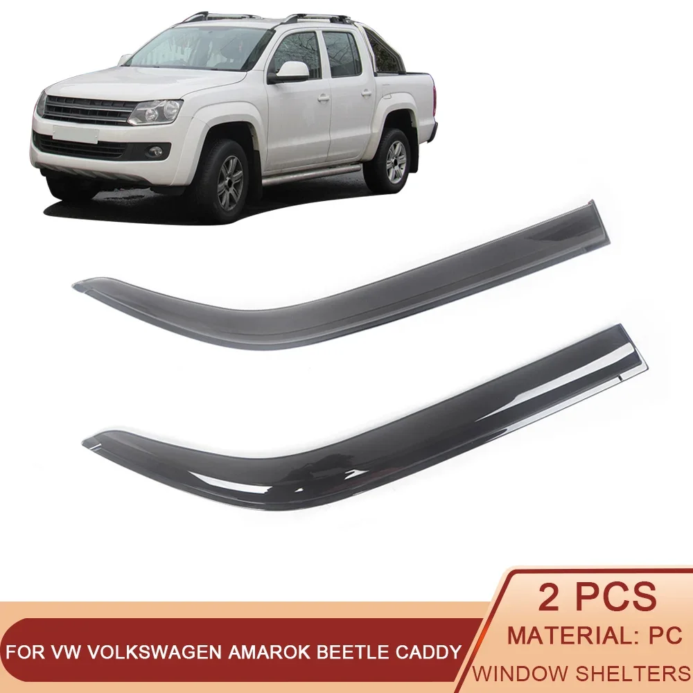 Per Vw Volkswagen Amarok Beetle Caddy Nero Colorato Car Side Window Visor Guard Vent Awnings Ripari Parapioggia Porta Ventvisor