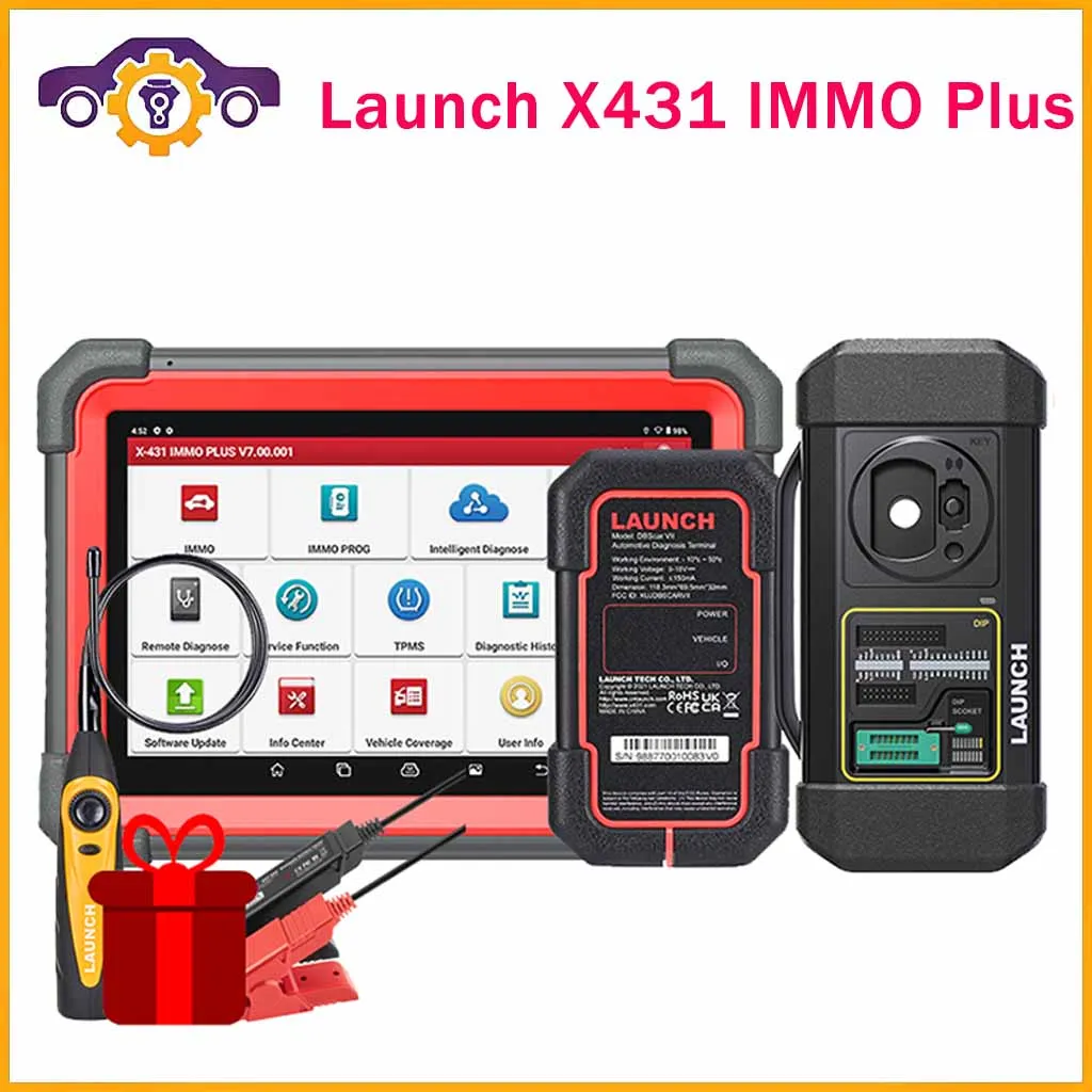 2023 Launch X431 Immo Plus Key Programmer 3-In-1 Immo Clone Diagnostics Function Versione Globale All Key Lost X431 Pk Immo Elite