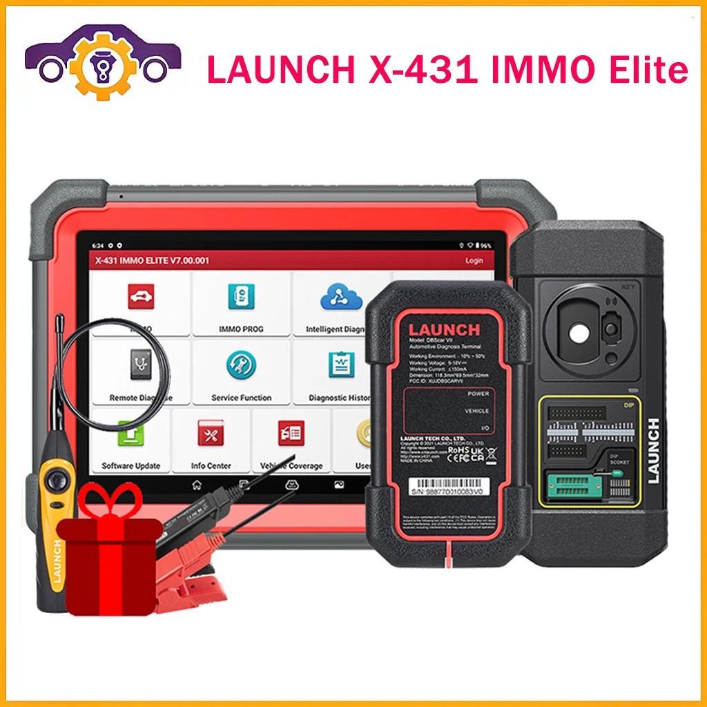 X-431 Immo Elite Launch Key Programmer Auto Diagnostic Scanner Chiavi Programmazione Strumento Di Codifica Immobilizzatore Car All Key Lost X431