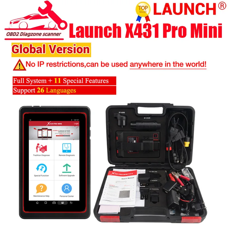 Avvia X431 Pro Mini Bluetooth Con 2 Anni Di Aggiornamento Gratuito Online Potente Di Diagun X-431 Mini X431 Pros Mini X431 Pad V Pad 7
