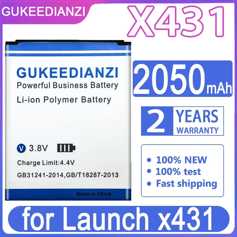 Gukeedianzi X 431 2050Mah Batteria Di Ricambio Per Launch X431 Batteria + Numero Di Tracciamento