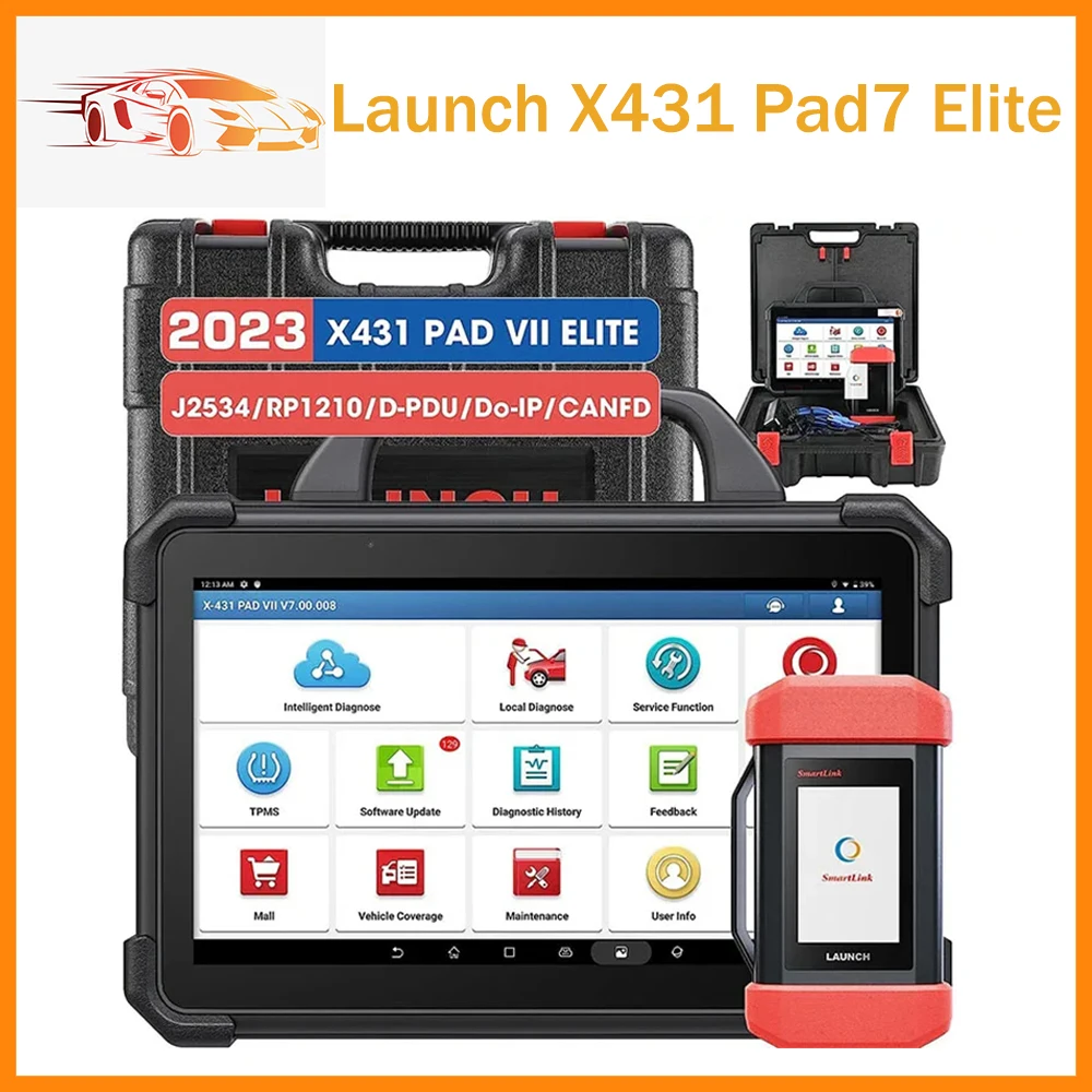 Qriginal Launch X431 Pad7 Elite Link 431 Pad Vii 7 X-431 Pro Hd Obd2 Software Di Aggiornamento Programmatore Ecu Strumento Diagnostico Scanner Per Aut