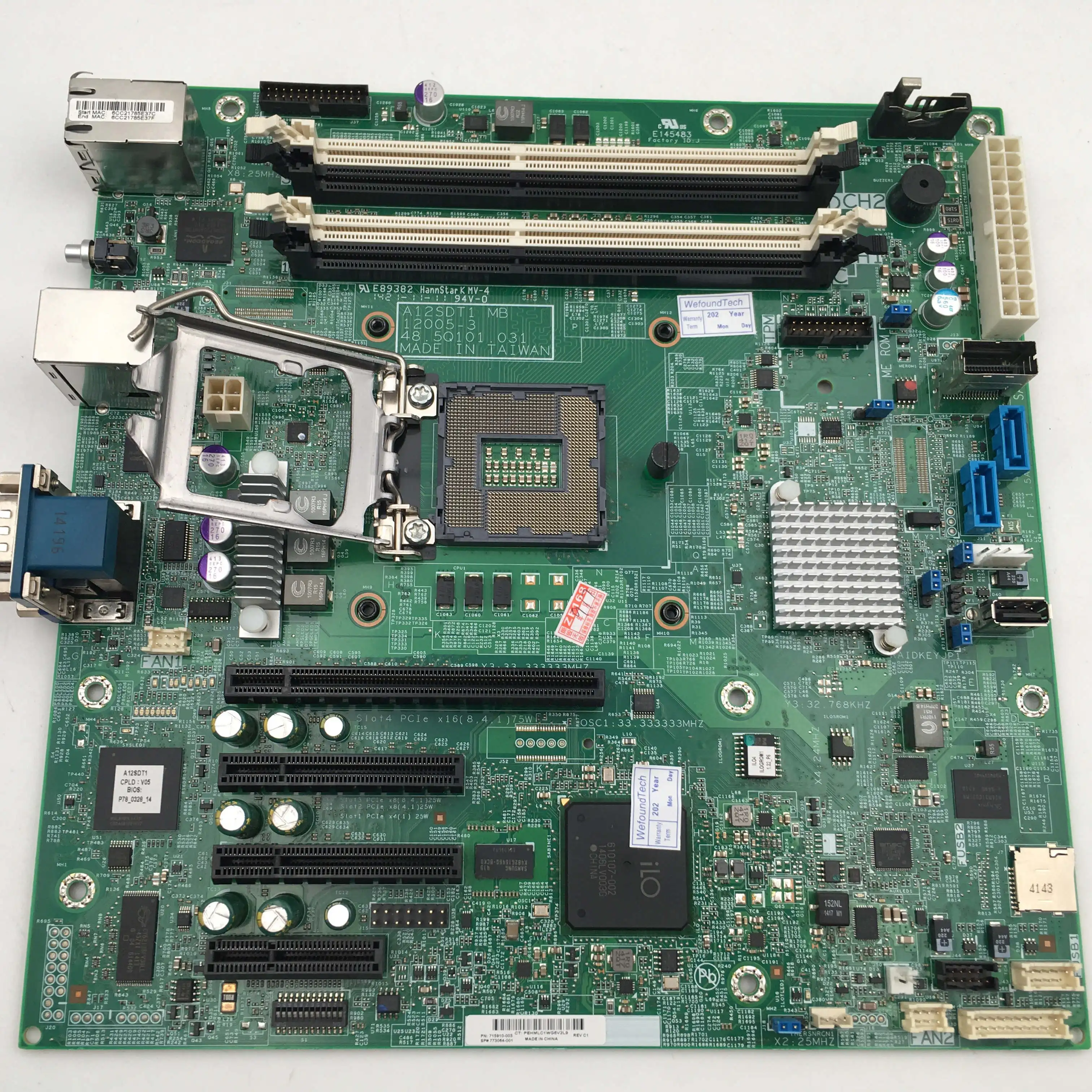 Scheda Madre Per Hp Proliant Ml310E Gen8 V2 715910-003 773064-001