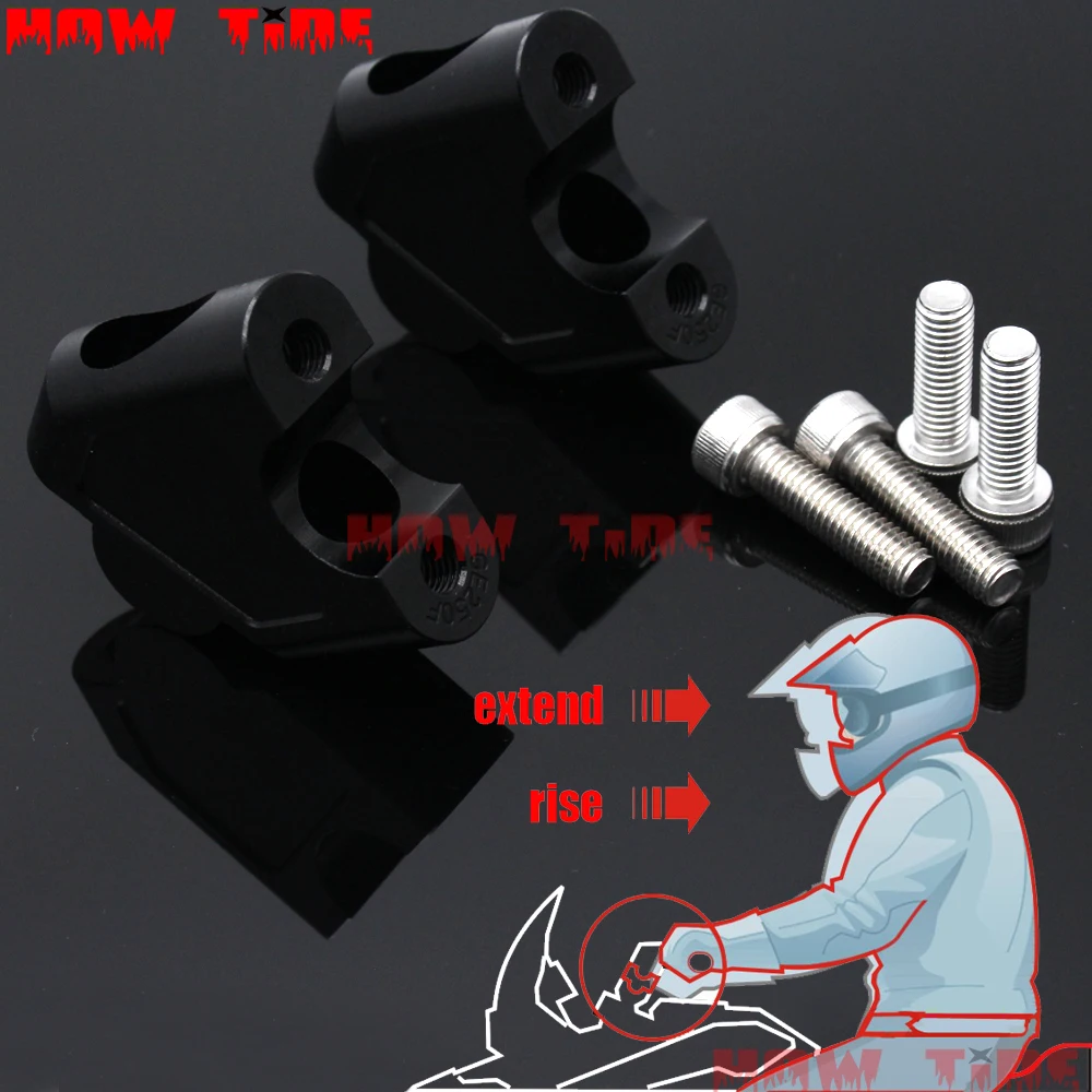 Motorcyle Manubrio Riser Bar Morsetto Adattatore Per Suzuki V-Strom Dl 250 17-18/Dl 650 2004-2012/Dl 650Xt 2015-2018/Dl 1000 02-16
