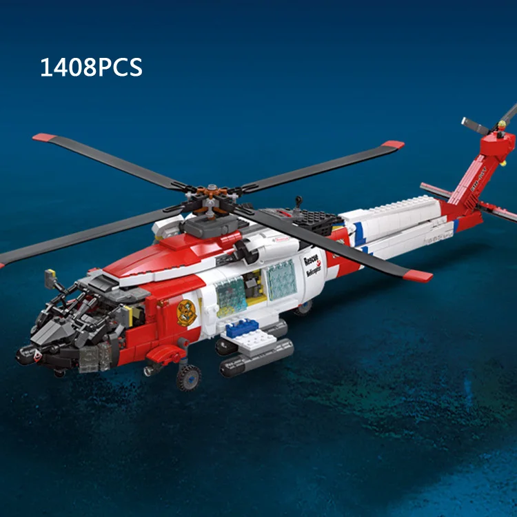 Stati Uniti Modern Military Mh-60T Pave Hawk Elicotteri Bastisbricks Building Block Ww2 Air Forces Figure Giocattoli Per Ragazzi