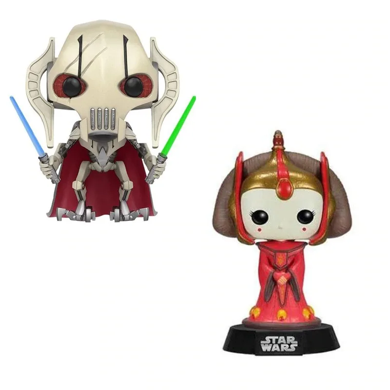 Funko Pop! Star War General Grievous #129 & Queen Amidala Cute Vinyl #29 Figure Model Dolls Toys For Children Birthday Gift