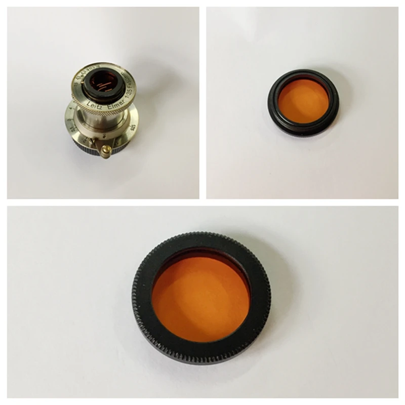 Nuovo Obiettivo Filtrante Pancromatico Arancione Da 19Mm E19 Per Leica Elmar L39 50/3.5 35/3.5