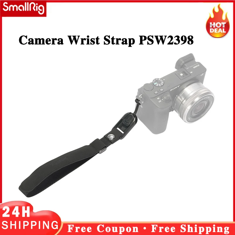Smallrig Universal Camera Cinturino Da Polso Impugnatura Corda Cintura Per Sony Canon Nikon Fujifilm Lumix Panasonic Olympus Leica Dslr 2398