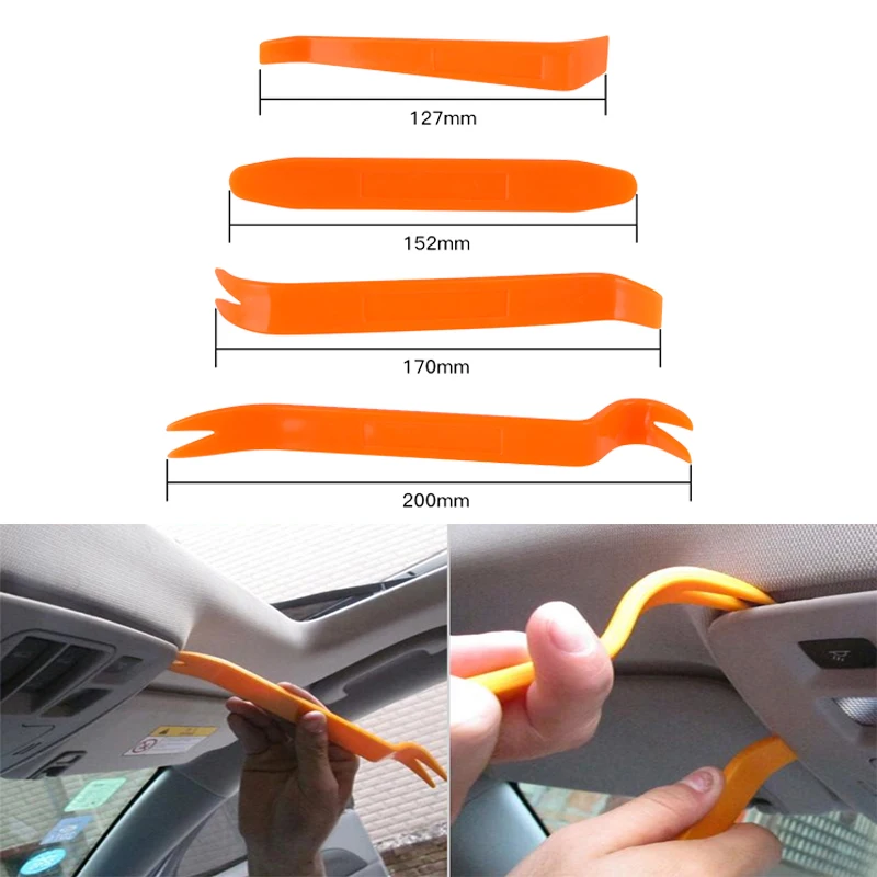 4Pcs Car Radio Panel Door Clip Panel Tool Per Skoda Octavia 2 A7 A5 A4 Vrs Fabia 2 1 Rapid Yeti Superb 3 Felicia Citigo Rs