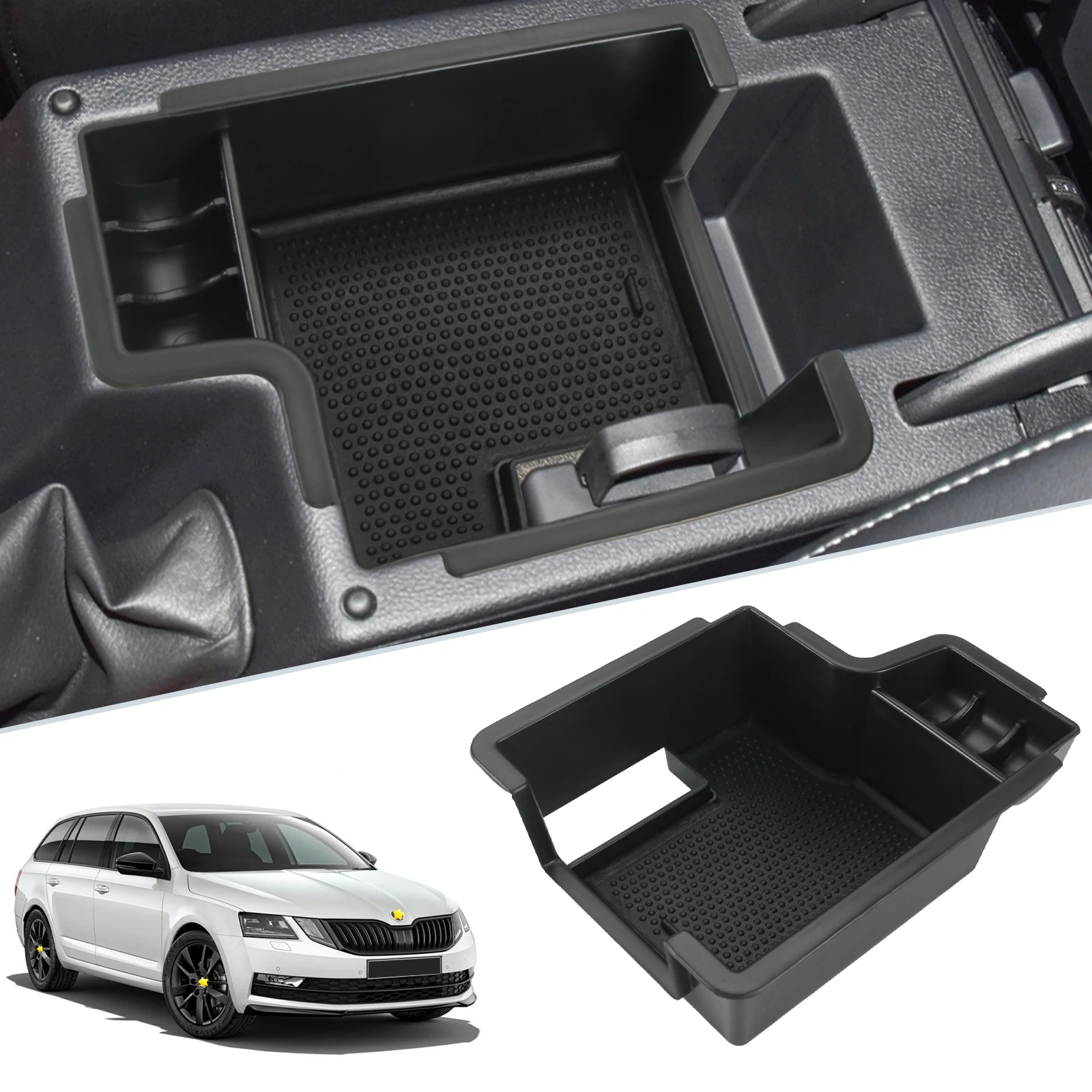 Ruiya Per Skoda Octavia 3 Mk3 5E Rs 2013-2019 Auto Bracciolo Box Storage Central Control Container Auto Octavia Mk3 Accessori