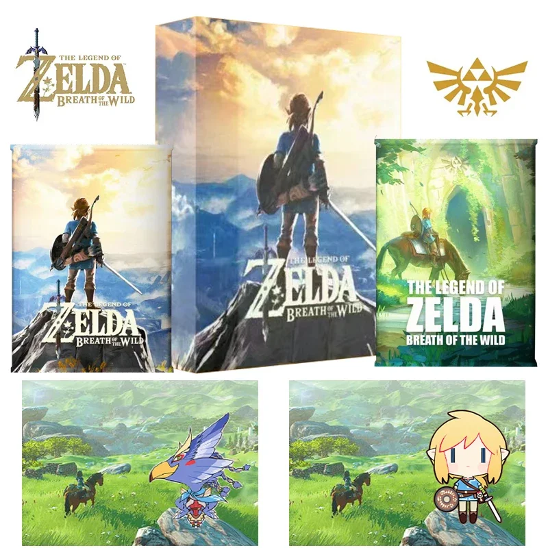 The Legend Of Zelda Breath Of The Wild Collection Cards Booster Box Personaggio Anime Flash Gold Flowing Sand Card Regali Di Natale Per Bambini