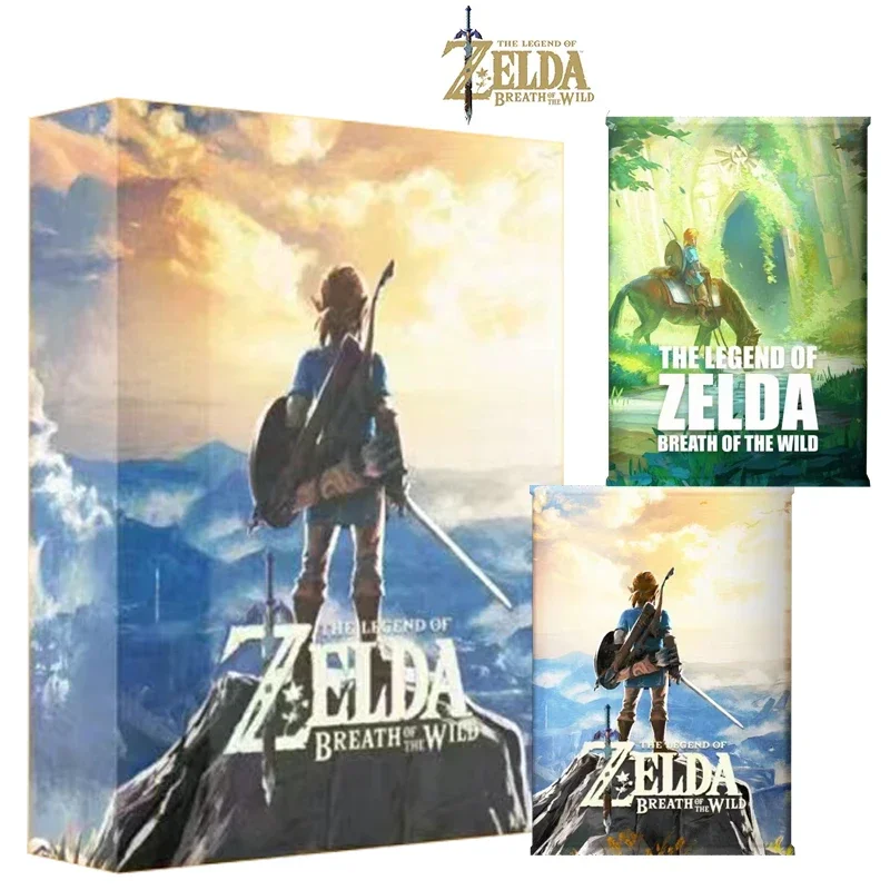 Novità The Legend Of Zelda Breath Of The Wild Game Collection Cards Rare Limited Edition Flash Gold Flowing Sand Card Giocattolo Regalo Per Bambini