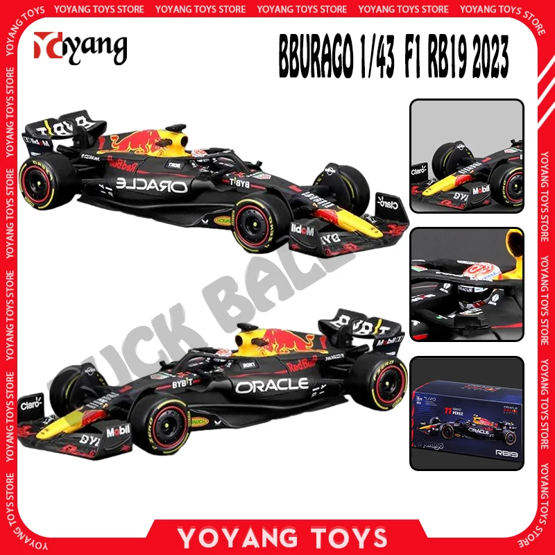 Bburago Scala 1/43 F1 Rb19 2023 Racing #1 #11 Tag Heuer Verstappen Perez Red Bull Formula 1 Modelli Pressofusi In Lega Giocattolo Per Auto Per Ragazzo