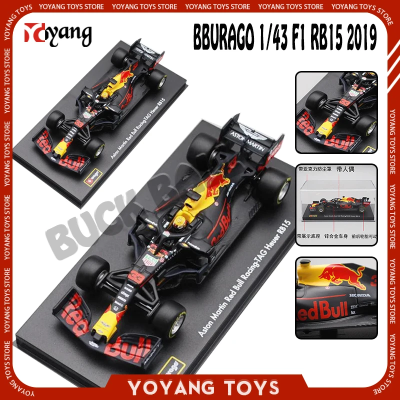 Bburago Scala 1/43 F1 Rb15 2019 Tag Da Corsa Heuer Champion Red Bull Formula 1 Modelli Pressofusi In Lega Giocattoli Per Auto #33 Modelli Di Auto Rega