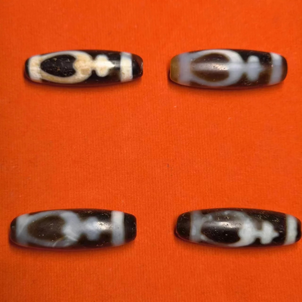 1Pcs/Lot Pure Natural Agate Agate Dzi Beads Handmade Weathered Pattern Taiwan Penetration Gem Jewelry Amulet Folk-Custom Taki