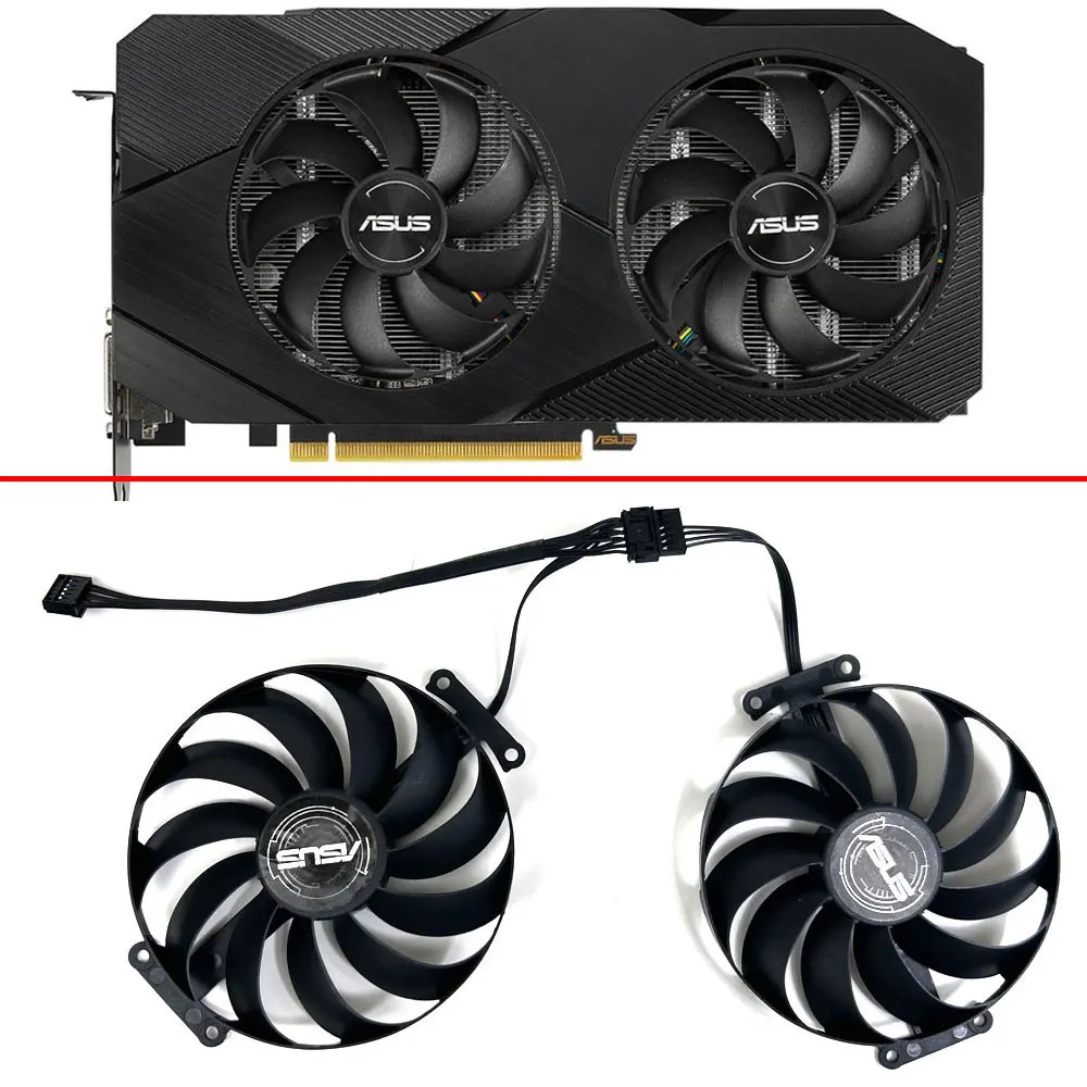 95Mm 7Pin T129215Su Rx6650Xt Rx6600 Rx6650 Xt Ventola Grafica Per Asus Dual Radeon Rx 6650 Xt Rx 6600 Rx 6600 Xt Rx 6650 Xt Xt Xt