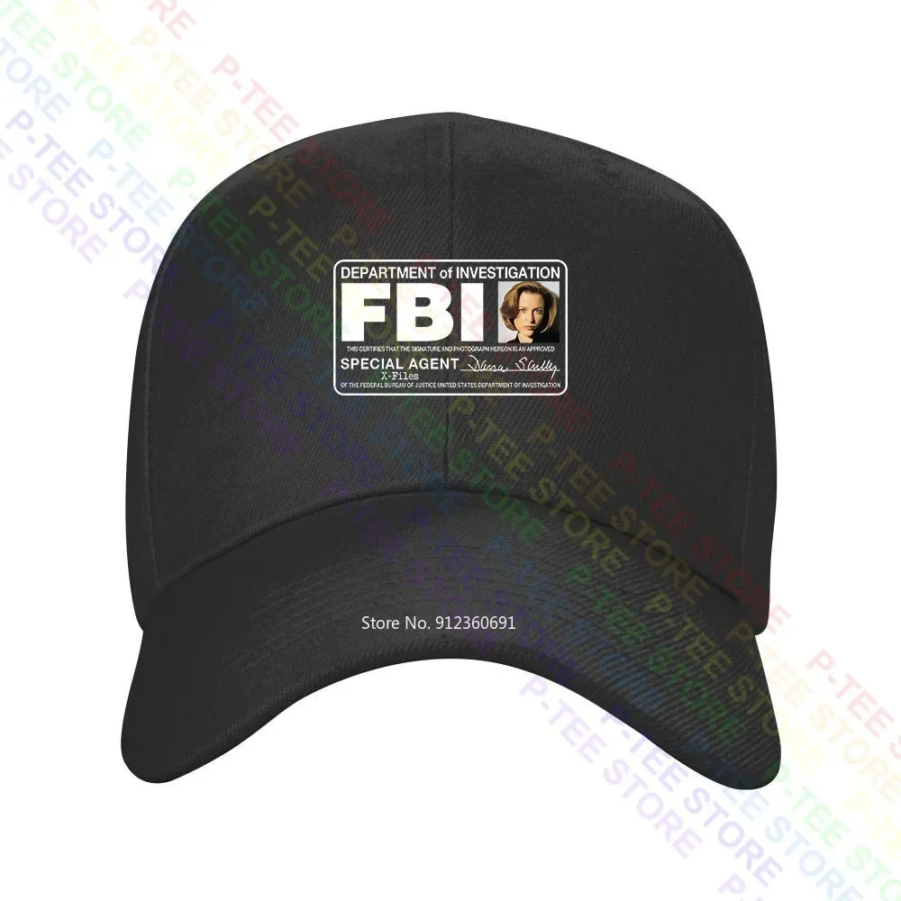 X Files Agente Speciale Fbi Dana Corsetto Mens Id Badge Gillian Anderson Truck Driver Caps Berretto Da Baseball