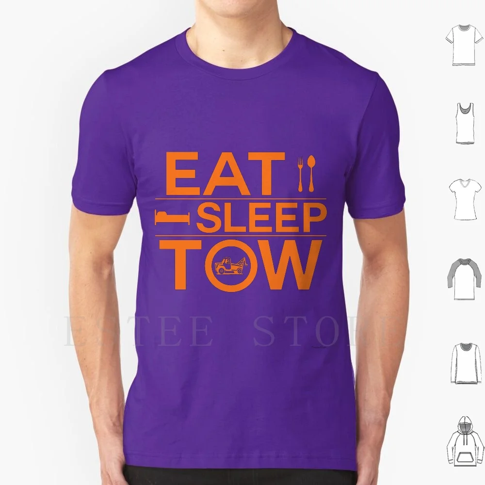 Eat Sleep Tow Funny Tow Truck Driver Tee Shirt T Shirt Uomo Cotton 6Xl Tow Tow Truck Eat Sleep Tow Funny Joke Silly Tow Truck
