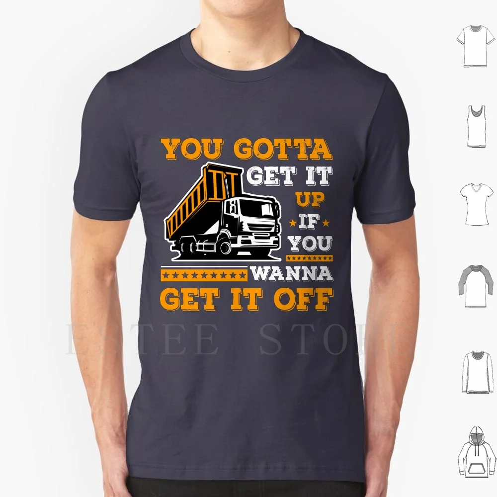 Divertente Dump Track T Shirt Uomo Cotone 6Xl Camion Dumper Dumper Driver Divertente Costruzione Compleanno Trasporto Dump