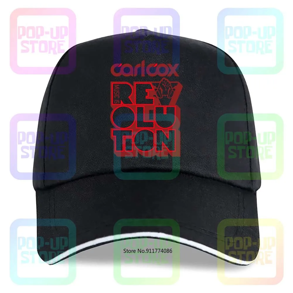 Mens Carl Cox Dj Techno Music Is Revolution State Ibiza Cotton Truck Driver Caps Berretto Da Baseball Per Uomo E Donna