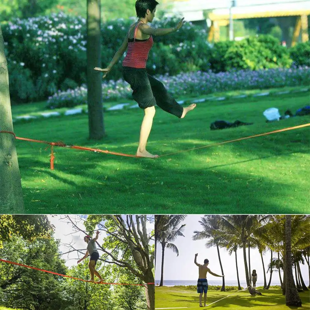 M Outdoor Extreme Sports Slackline Nuovo Stile Multifunzione Ispessimento Soft Fitness Balance Rope