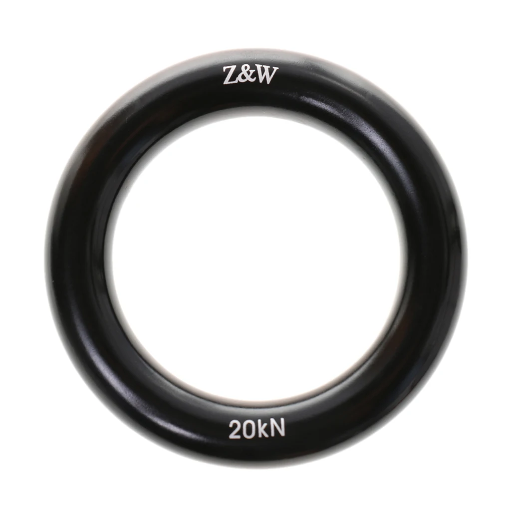 22Kn / 4500Lbs Rock Climbing Rappel O Ring Bail-Out Discensore Connettore Per Arborist Attrezzatura Aerea Slackline Hammock