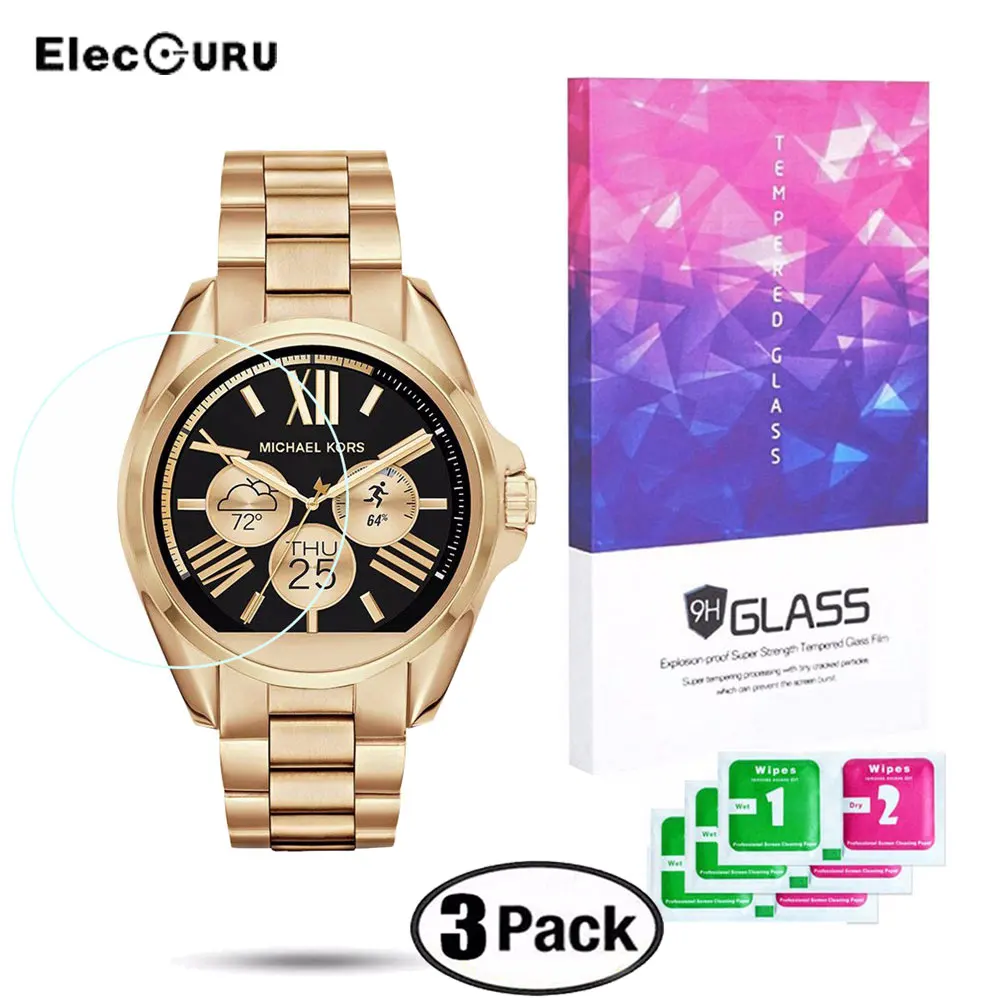 Pellicola Salvaschermo In Vetro Temperato Per Michael Kors Access Bradshaw Smartwatch Display Pellicola Protettiva Antigraffio Senza Bolle