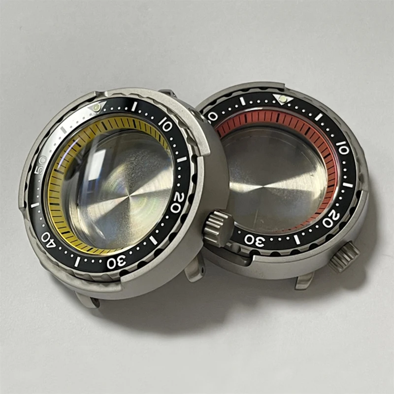 Tonno Modificato Cassa Dell'Orologio In Titanio Per Seiko Nh35 Movimento Sbbn031/Skx007 Zaffiro Lunetta In Ceramica Per Quadrante 28.5Mm Parte Orologi
