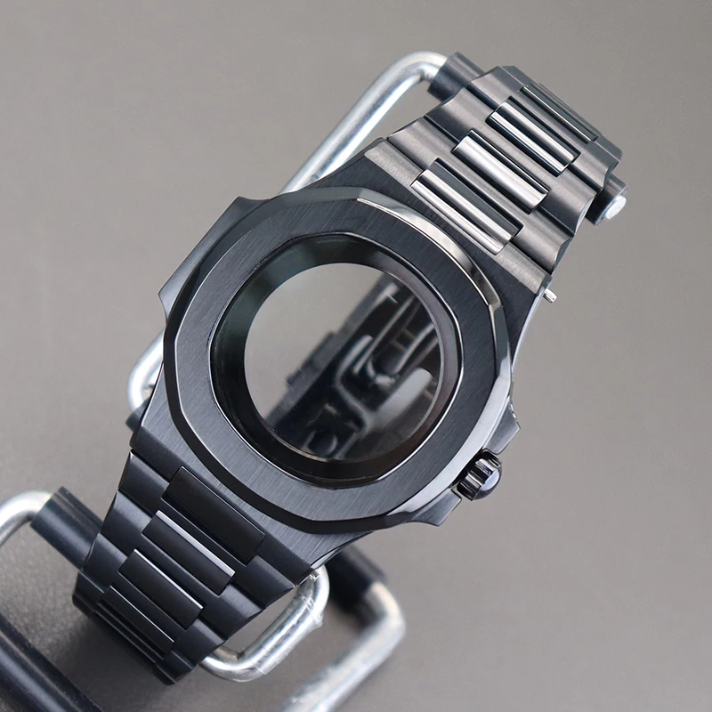 Cassa Dell'Orologio In Acciaio Inossidabile 316L Da 39.5Mm E Cinturino In Vetro Zaffiro Nautilus Mod Per Seiko Nh34 Nh35 Nh36 Nh38 Quadrante Del Movim