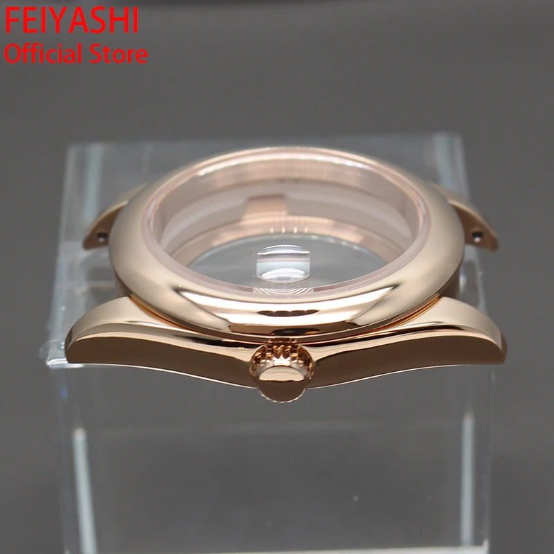 Custodie In Oro Rosa 36Mm 40Mm Orologi Da Uomo Parti Per Oyster Perpetual Seiko Nh34 Nh35A Nh36 Nh38 Miyota 8215 Movimento 28 Quadrante Da 5Mm