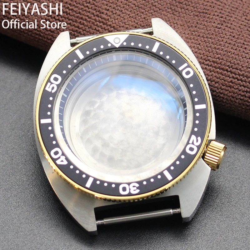 41Mm Gold Skx007 Skx009 Skx013 Mod Case Parts Orologi Da Uomo Per Seiko Tonno Turtle Nh35 Nh36 Movimento Vetro Zaffiro Quadrante Da 28.5Mm