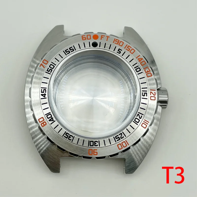 Custodia Per Orologio Abalone Per Sub 300T Orologi Subacquei Per Seiko Nh35 Nh36 Movimento Per Quadrante Da 28.55Mm Pvd Black Sapphire Bubble 200M