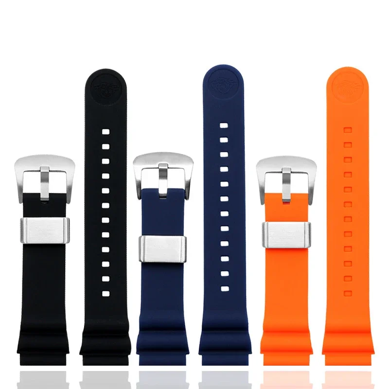Estremità Curva 20Mm 22Mm 19Mm 21Mm Cinturini In Gomma Siliconica Per Omega-Watch At150 Seamaster-007 Per Cinturino Di Marca Seiko-Strap