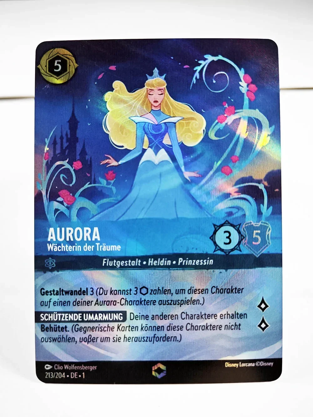 Disney Lorcana Surge Foil Proxy Tcg Carte Da Gioco Germania Aurora Elsa Stitch Belle Carte Collezionabili Da Gioco Da Tavolo