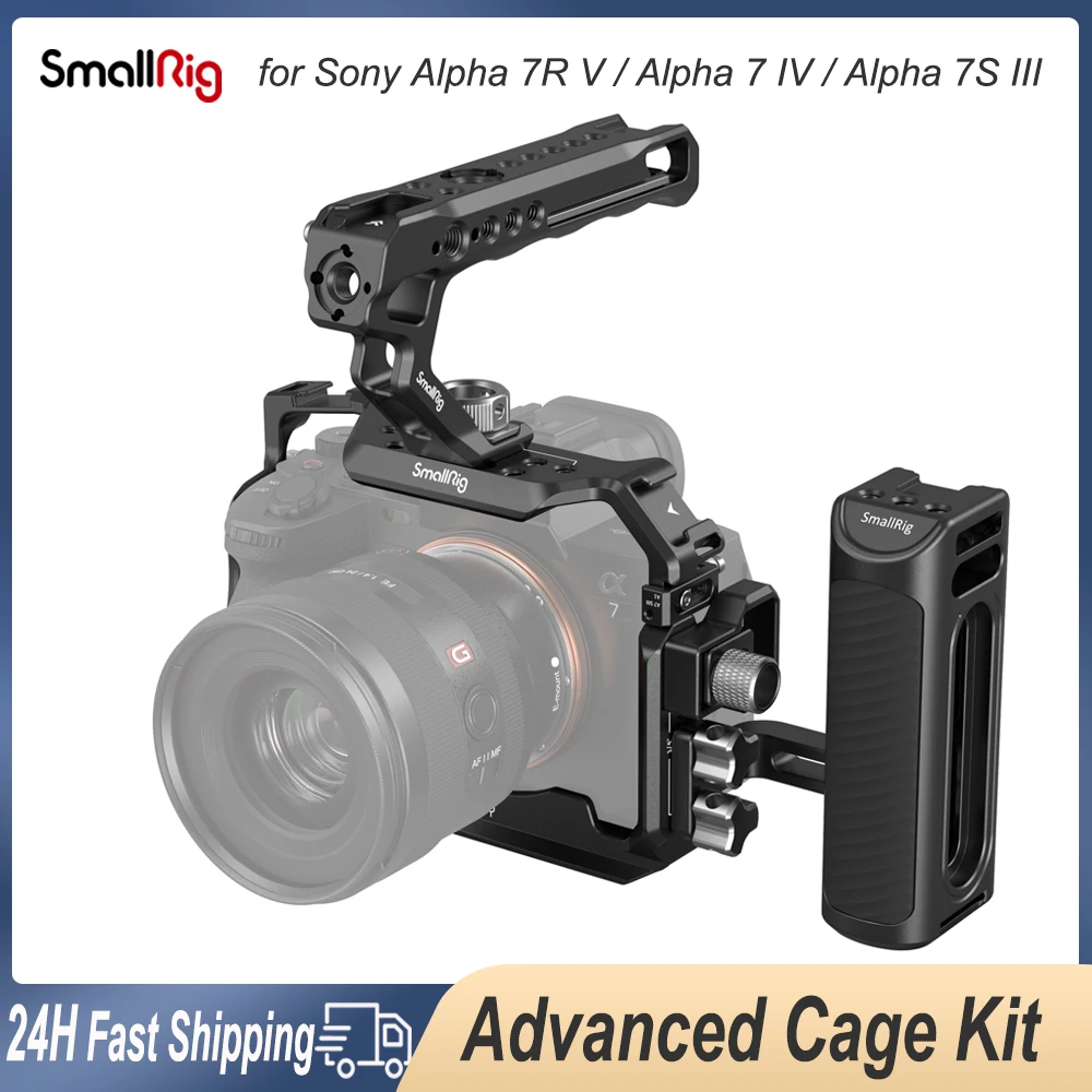 Smallrig Full Dslr Cage Per Sony Alpha A7Iv A7 Iv / Alpha 7S Iii Advanced Cage Kit Per Sony A7Iv A7M4 Camera Cage Rig Accessory