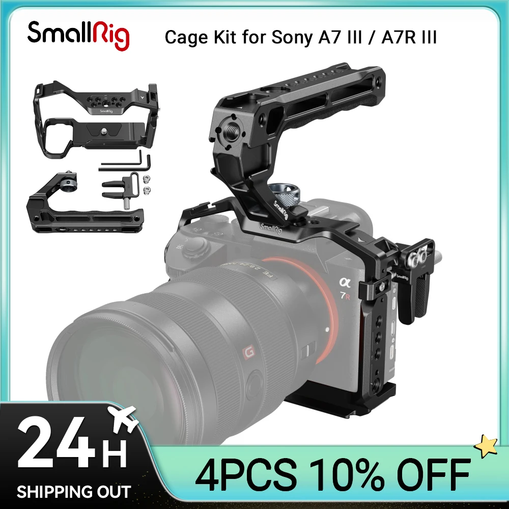 Kit Gabbia Smallrig A7 Iii / A7R Iii Con Cavo Hdmi Con Impugnatura Superiore Per Kit Palmare Portatile Sony Alpha 7 Iii / Alpha 7R Iii 4198