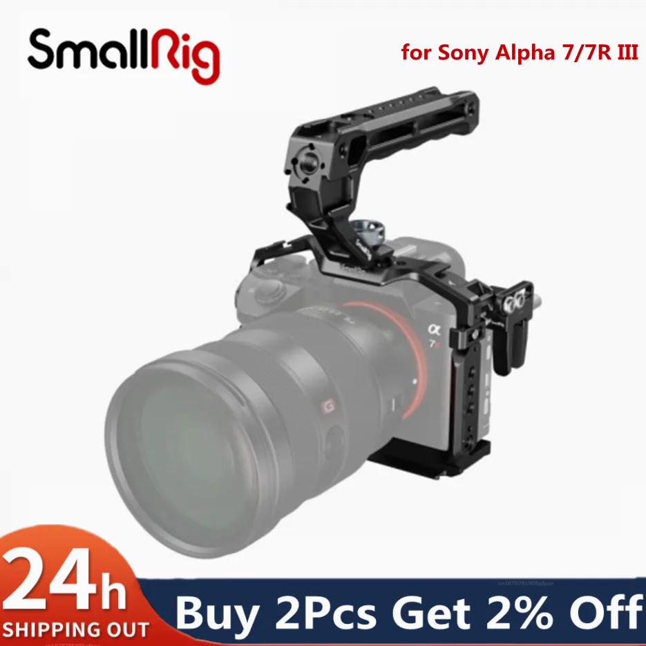 Kit Gabbia Smallrig A7 Iii / A7R Iii Kit Palmare Portatile Con Cavo Maniglia Superiore Per Sony Alpha 7 Iii / Alpha 7R Iii 4198