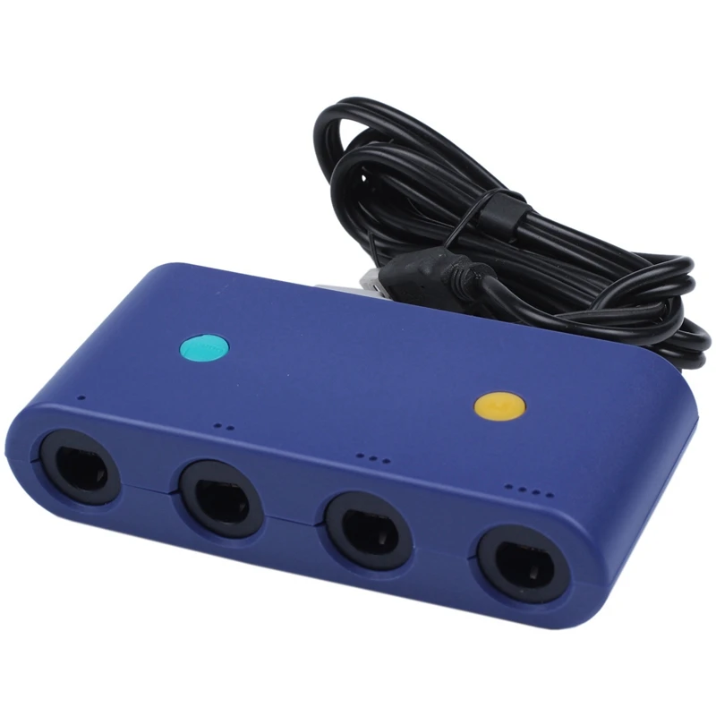 Per Gamecube Controller Adapter Per Nintendo Switch Wii U Pc 4 Porte Con Turbo E Modalità Pulsante Home Senza Driver