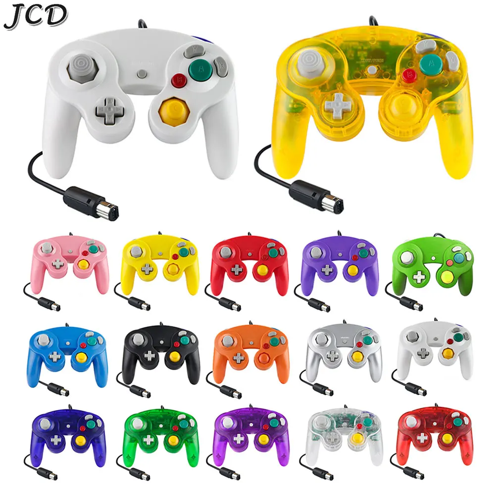 Jcd Colorful Classic Wired Vibration Gamepad Joystick Remote Per Ngc Gamecube Console Gaming Controller Pad