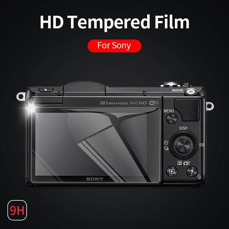 Per Sony Camera Pellicola Proteggi Schermo A6000 A6100 A6300 A6400 A6600 A5000 Nex6/7 Vetro Temperato Antigraffio