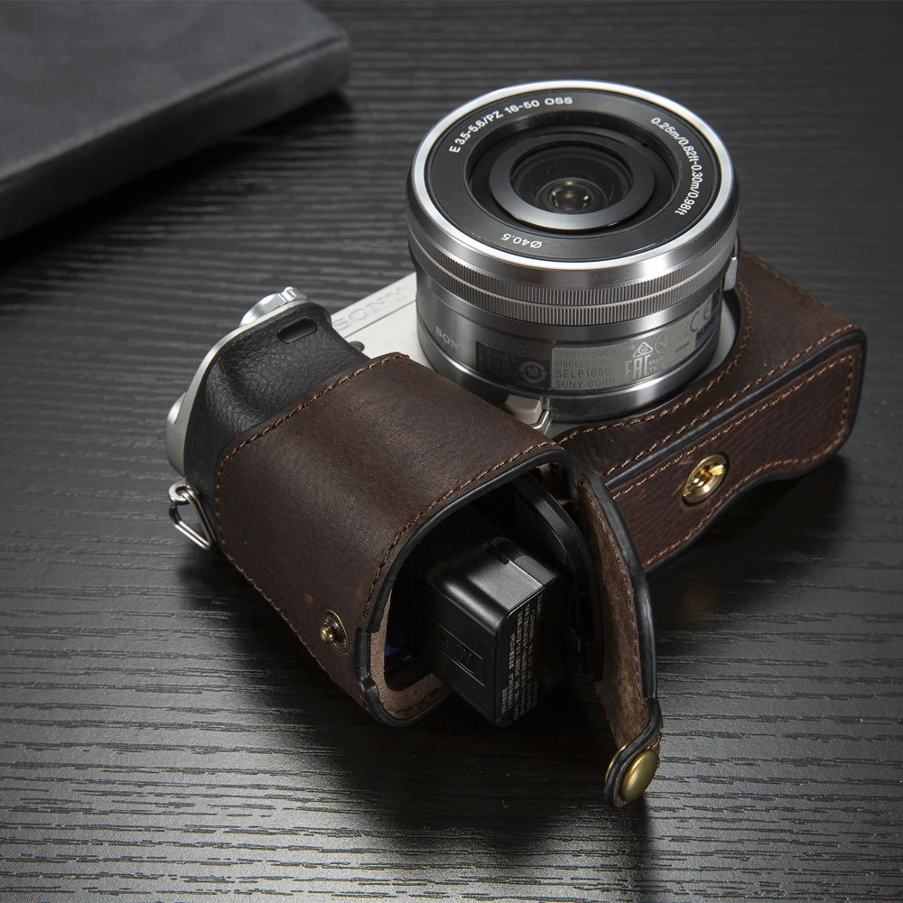 Aydgcam Sony A6400 Custodia In Vera Pelle Per Fotocamera Custodia Fatta A Mano Per Sony A6300 A6000 A6400 A6100