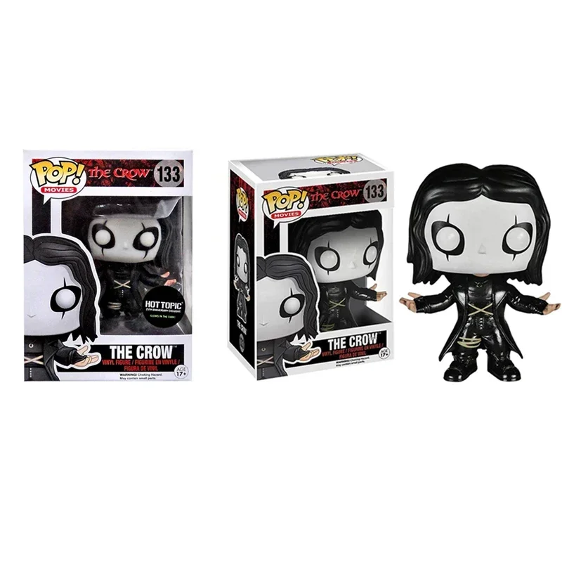 Funko Pop Movies: The Crow 25Th Anniversary Glow In The Dark 133 # Hot Topic Exclusive Action Figure Toys Collection Model Toy