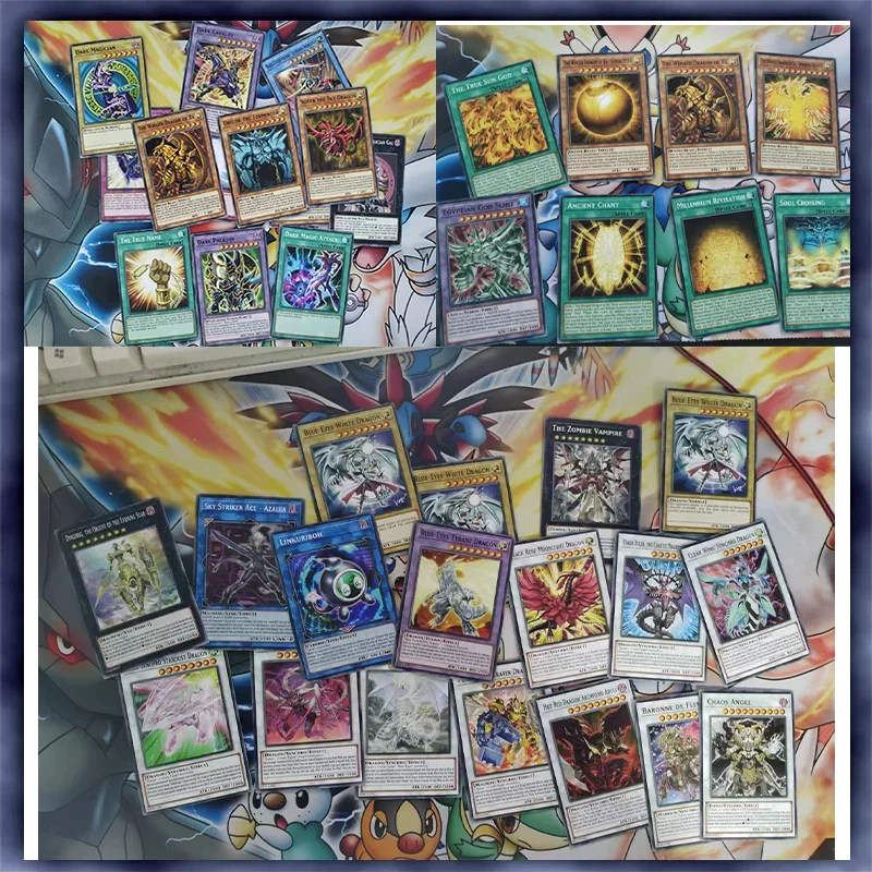 Yugioh Duel Monsters Blue Eyes White Dragon Dark Mago Occhi Rossi Drago Nero The Winged Dragon Of Ra English Card Deck Fai Da Te