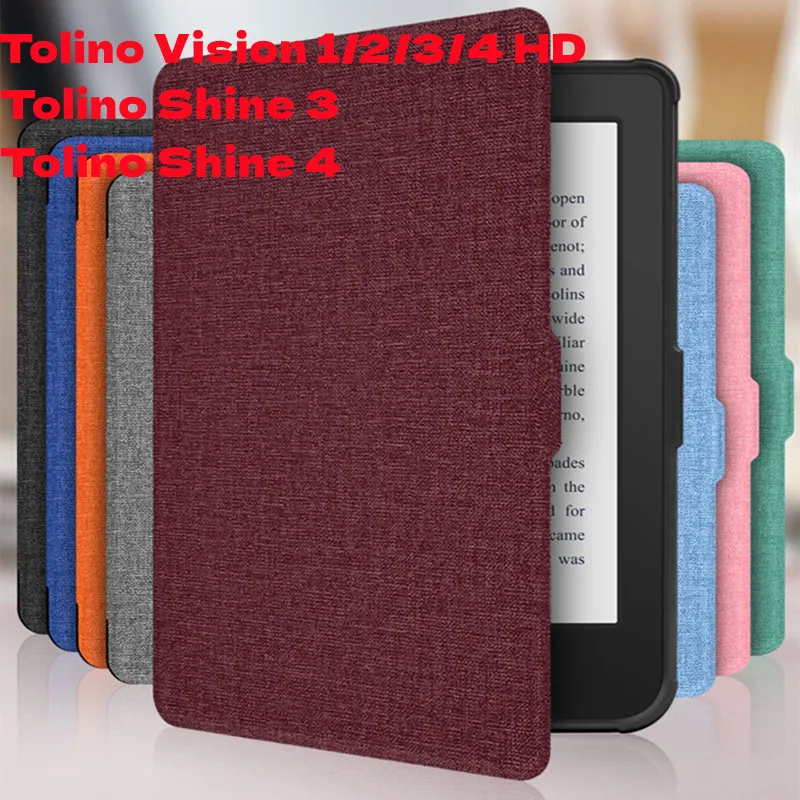 Custodia In Pelle Pu Per Tolino Vision 1/2/3/4 Hd Custodia Protettiva Per Lettore Di Ebook Per Tolino Shine 3/4 Shine4 Con Custodie Per Cinturini