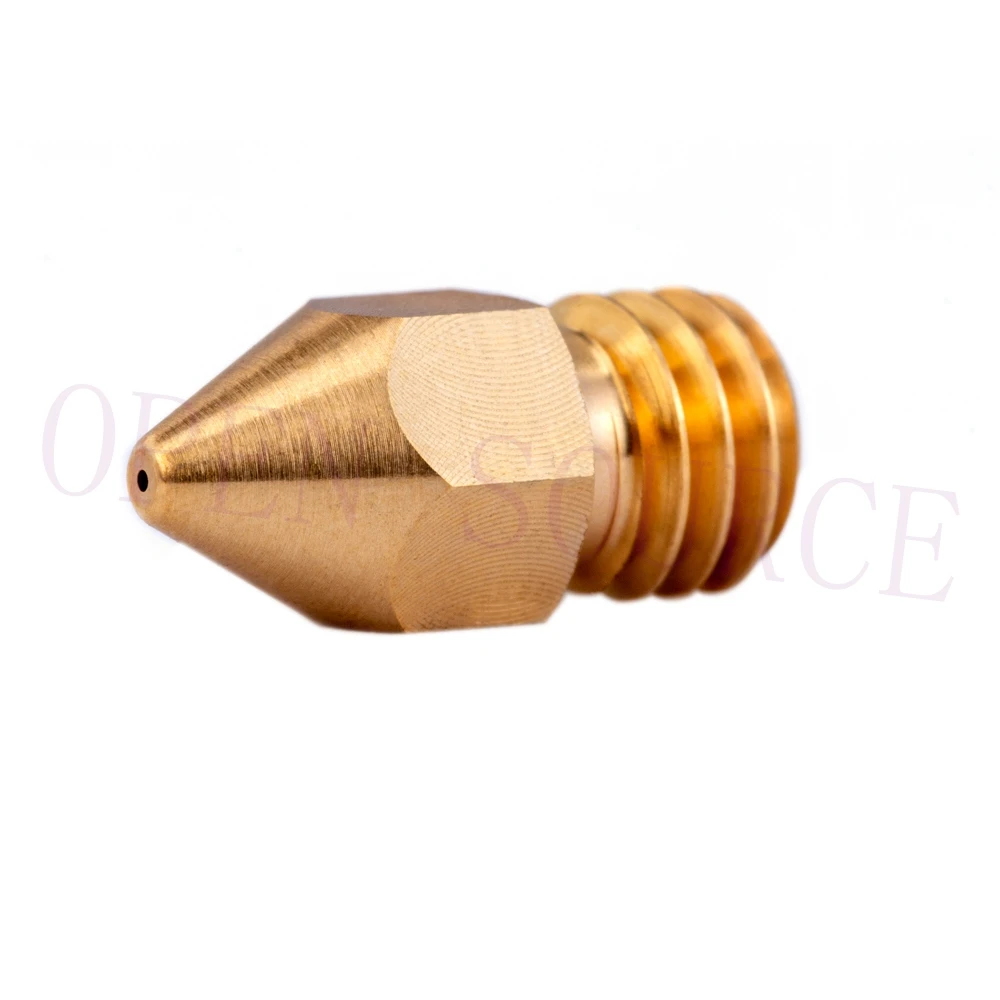 4 Pezzi Ugello In Ottone Zortrax Di Alta Qualità Per Kit Hotend Zortrax M200 M300 Stampante 3D 0.4/1.75Mm Filetto M6 Estrusore