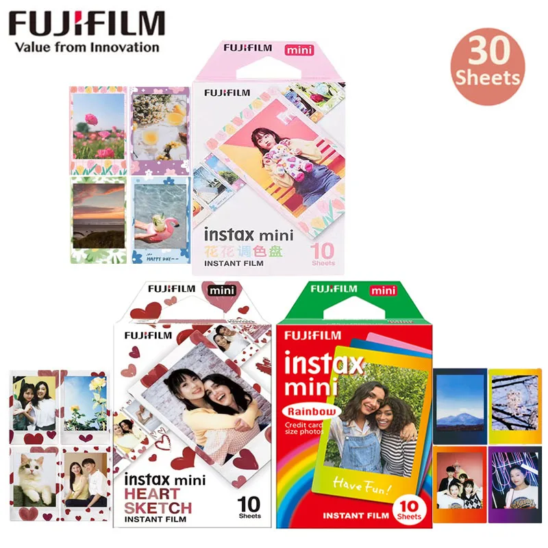 Fujifilm Instax Mini Film Paper Mini 12 9 8 3 Pollici White Edge Film Per Fotocamera Istantanea Mini 11 7S 25 50S 90 Link2/1 Instax Paper