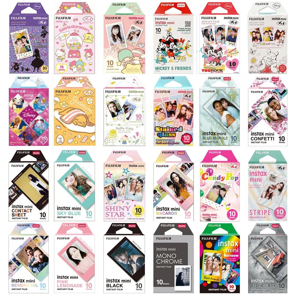 Fujifilm Instax Mini Film Photo Paper 10 Fogli Per Fotocamere Instax Mini 12/11/9/8 Link Liplay Evo