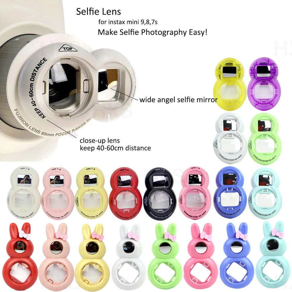 Lente Close-Up Con Selfie Specchio Per Fujifilm Instax Mini 9, Instax Mini 8, Instax Mini 7S Immediata Film Foto Della Macchina Fotografica